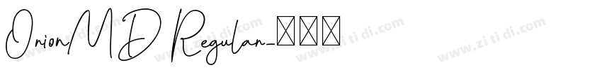 OrionMD Regular字体转换